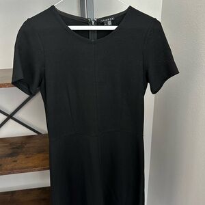 Theory Black Short Sleeve Dress Sz 6